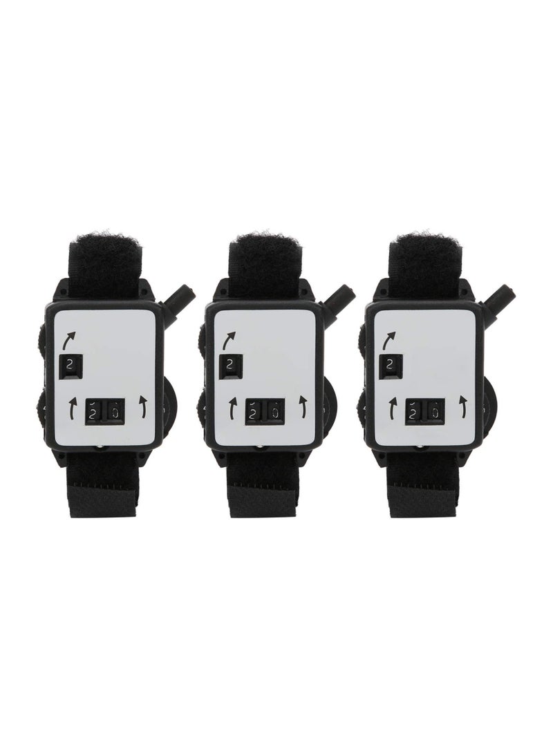 SOLARAE 3PCS Mini Manual Golf Stroke Counter Watch, Lightweight Wrist Shot Keeper, Manual Dial Indicator for Golf Coaches and Casino Use, Perfect for Tracking Scores and Improving Performance. - Image 3