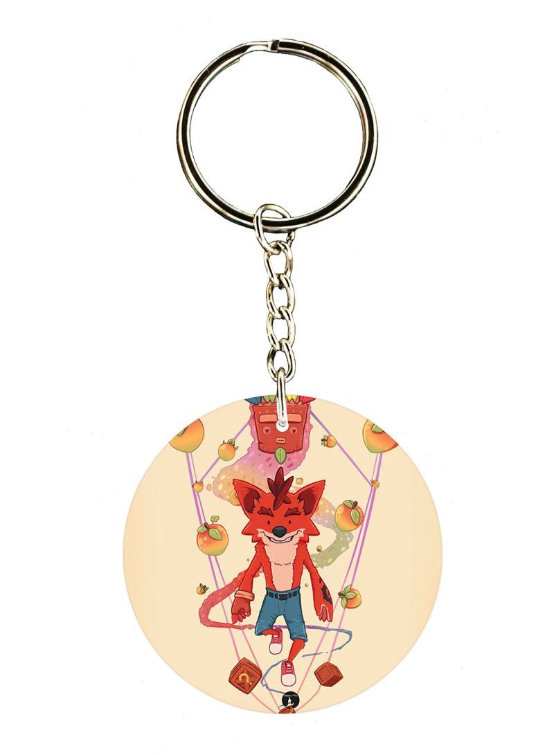 RKN The Video Game Crash Printed Keychain