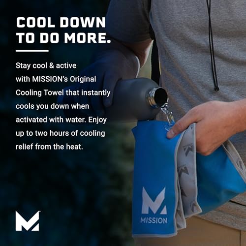 MISSION Original Cooling Towel, Twist & Shout Honeydew - Soft, Durable Microfiber - Cools Up to 2 Hours - UPF 50 Sun Protection - Machine Washable - Image 5