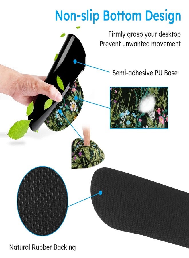 iCasso Large Mouse Pad, Mouse Pad Wrist Support Set,4in1 XXL Large Mousepad + Keyboard Wrist Rest+Mouse Wrist Rest+Coaster Set with Ergonomic Design for Home Office Table Computer-Weeds - Image 5