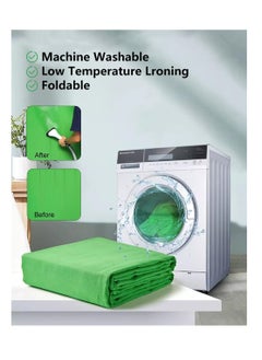 SYOSI Green Screen Background for Photography, Green Screen Sheet 3×1m with 4 Clamps, Fabric Curtain Backdrop for Video Recording, Photoshoot  - Image 4