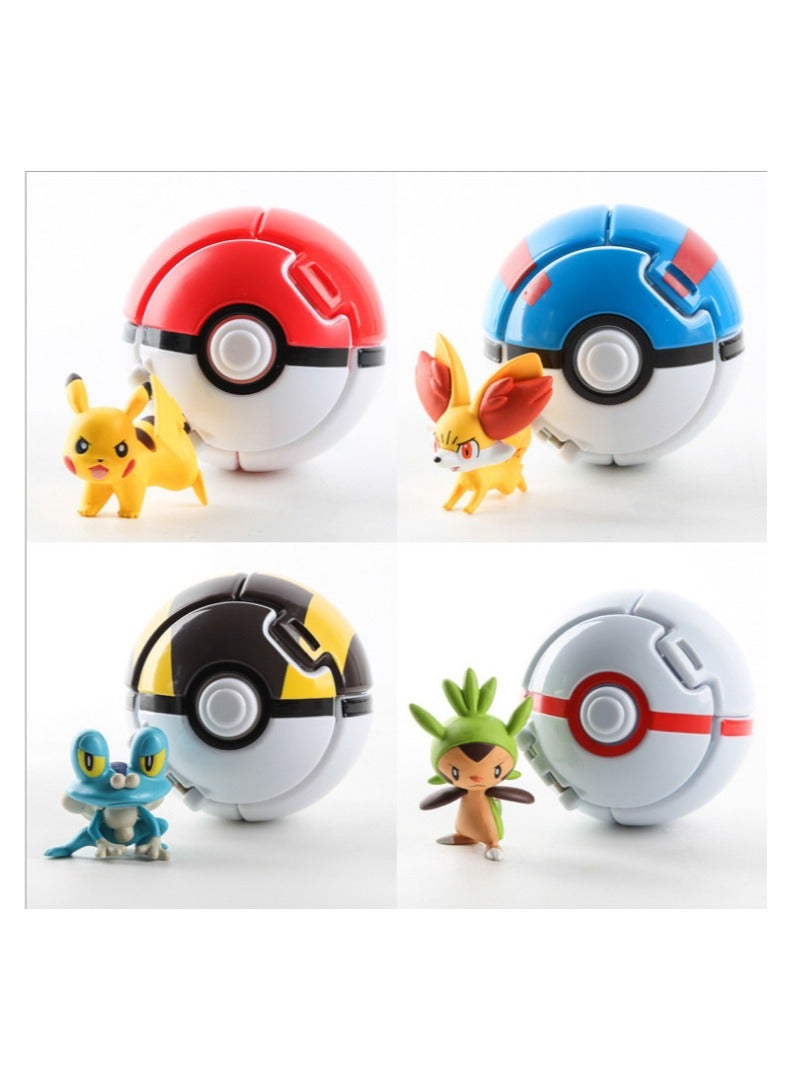 Lucky 4-Piece Pokemon Genie Ball Set - Image 1