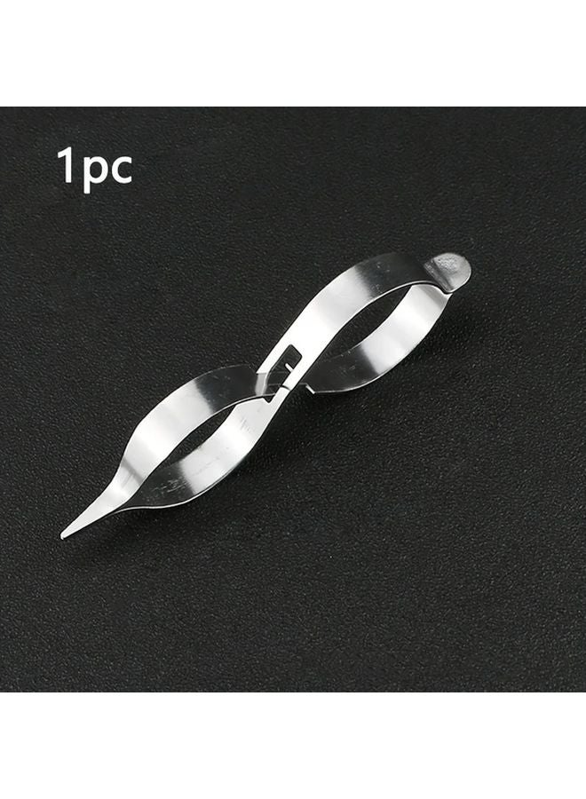 1pc 8 Shaped Jewelry Welding Tweezers With Cross Lock Stainless Steel Ring Making Tools - Image 1