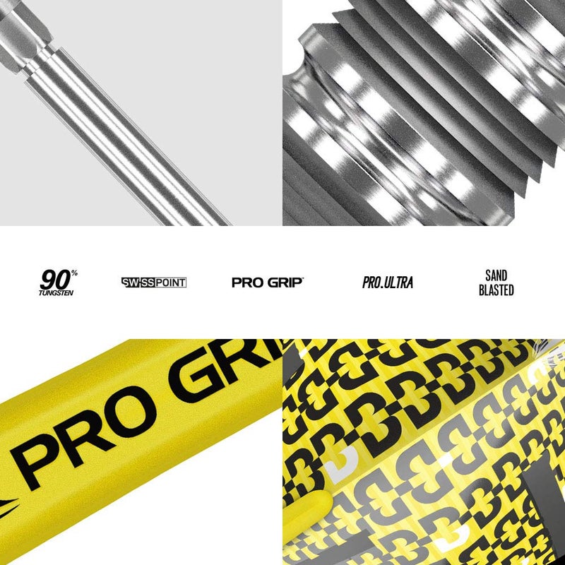 Target Darts Bolide Tungsten Soft Tip Darts Set, Yellow, 24G (190064) - Image 5