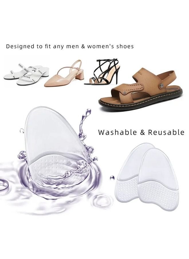 Pair of Gel Insoles Designed for High Heels Stick on Pads for Women to Relieve Foot Pain Absorb Shock Prevent Slippage and One Size Fits All - Image 3