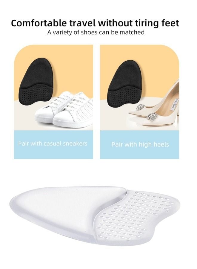 Pair of Gel Insoles Designed for High Heels Stick on Pads for Women to Relieve Foot Pain Absorb Shock Prevent Slippage and One Size Fits All - Image 4