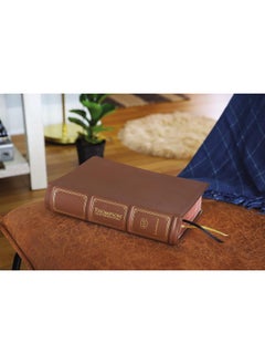 KJV, Thompson Chain-Reference Bible, Genuine Leather, Calfskin, Brown, Art Gilded Edges, Red Letter, Thumb Indexed, Comfort Print  - Image 2