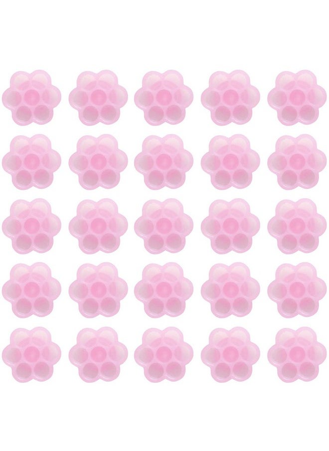fenshine 100 Pcs Eyelash Extension Glue Holder Flower Shape Glue Cup Plastic Glue Pallet Pad With A Roll Of Glue Point For Eyelash Extension Supply  - Image 2