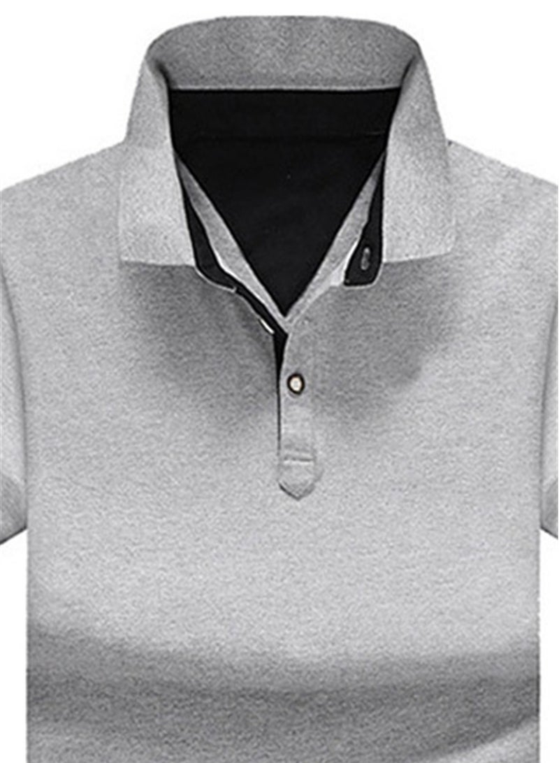 POLO shirt men's short-sleeved summer thin casual men's T-shirt trendy short-sleeved