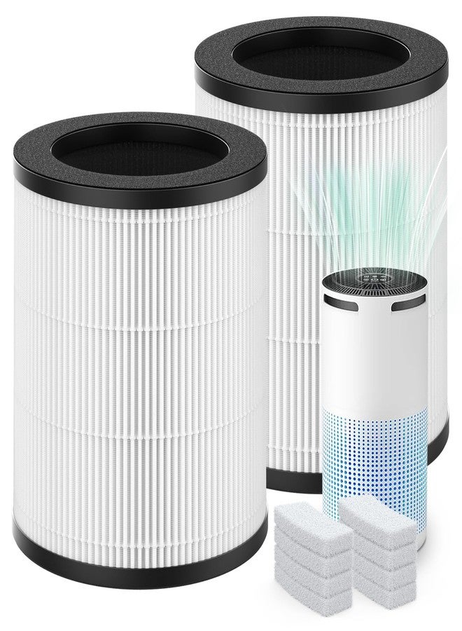 XBWW 2 Packs W-01 Replacement Filter Compatible with DBFIT W-01 Air Cleaner Purifier with Extra 8pcs Aroma Pads - Image 1