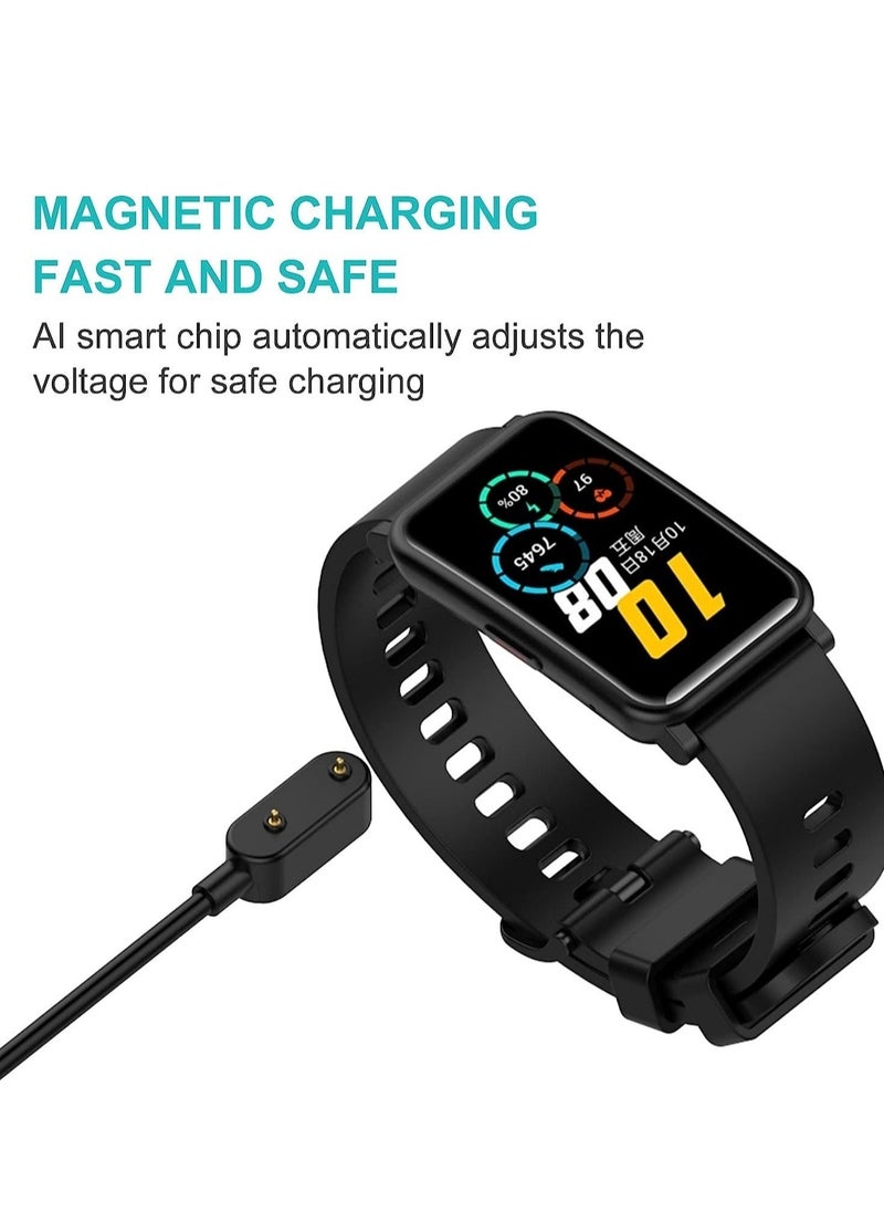 Charger Compatible with Huawei Watch Fit, USB Charging Cable Cord Base Dock Charger Adapter Stand For Huawei Band 6 smartwatch (White) - Image 2