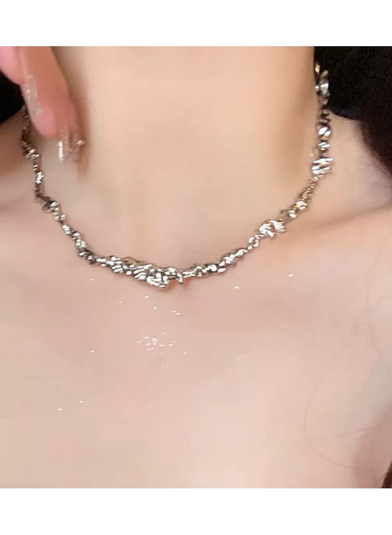 Goolsky قلادة باندلت بتصميم غير منتظم من الفويل - تشوكر بياني للنساء، مجوهرات عصرية رائعة، غير متلاشية - Image 1