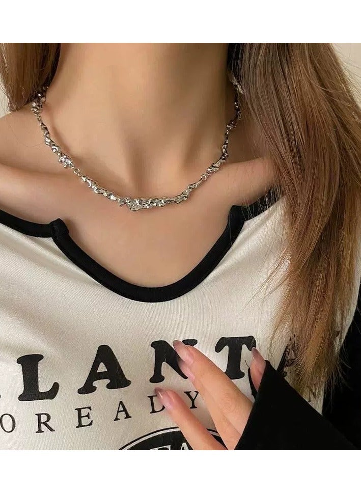 Goolsky قلادة باندلت بتصميم غير منتظم من الفويل - تشوكر بياني للنساء، مجوهرات عصرية رائعة، غير متلاشية - Image 2