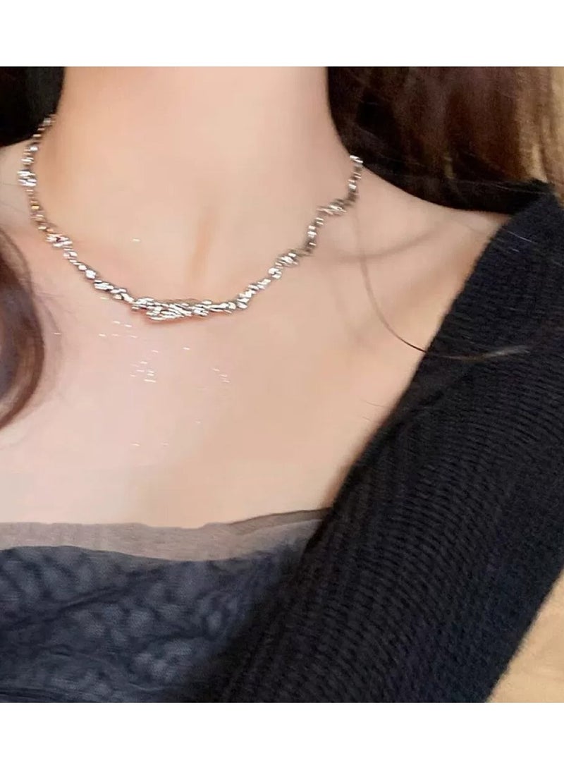 Goolsky قلادة باندلت بتصميم غير منتظم من الفويل - تشوكر بياني للنساء، مجوهرات عصرية رائعة، غير متلاشية - Image 4