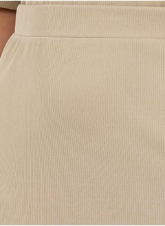 Styli Plus Size Rib Knit A-Line Maxi Skirt  - Image 3
