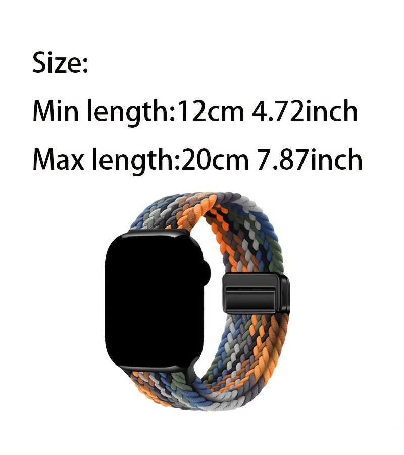 Multicolor Nylon Woven Watch Bands Set of 3 for 38 40 41 42mm Models - Image 2