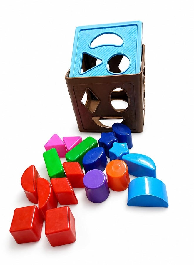 Dorytoys Dorytoy Kids Shape Sorting Cube Toy with Colorful Blocks Educational Learning Puzzle for Toddlers 3+ Years, Shape Color Recognition, Motor Skills Development - Image 2