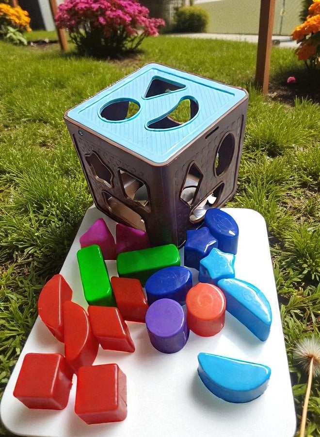 Dorytoys Dorytoy Kids Shape Sorting Cube Toy with Colorful Blocks Educational Learning Puzzle for Toddlers 3+ Years, Shape Color Recognition, Motor Skills Development - Image 5
