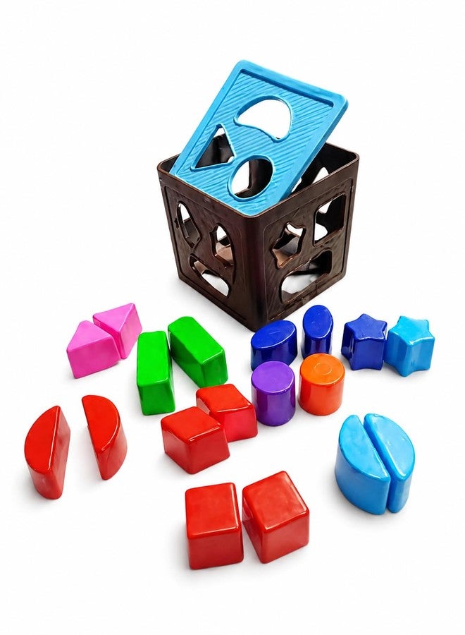 Dorytoys Dorytoy Kids Shape Sorting Cube Toy with Colorful Blocks Educational Learning Puzzle for Toddlers 3+ Years, Shape Color Recognition, Motor Skills Development - Image 3