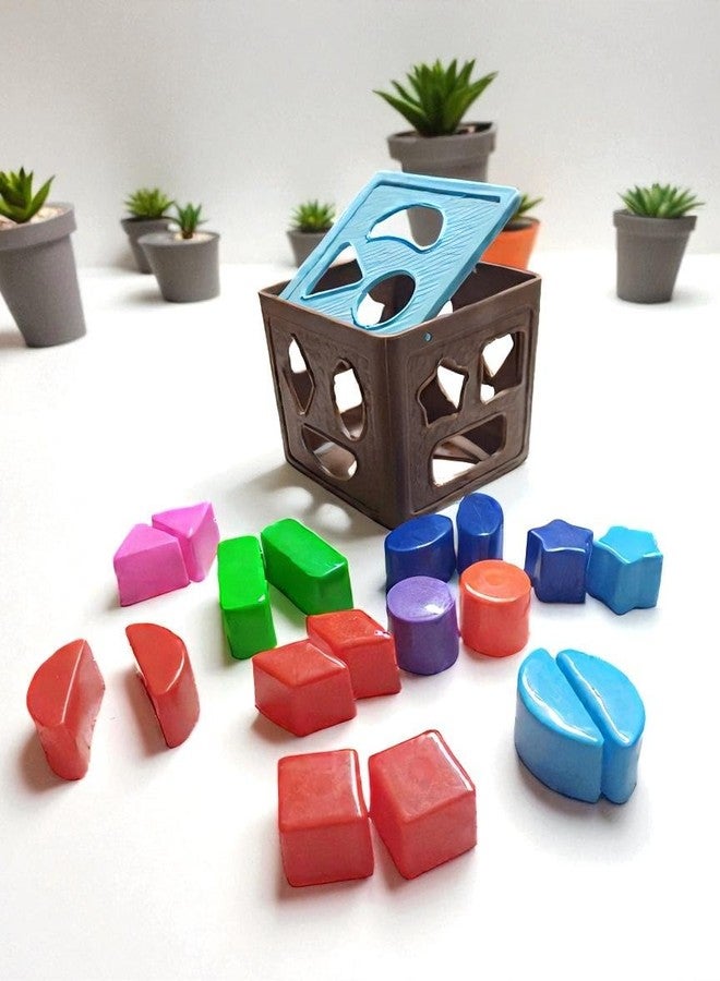 Dorytoys Dorytoy Kids Shape Sorting Cube Toy with Colorful Blocks Educational Learning Puzzle for Toddlers 3+ Years, Shape Color Recognition, Motor Skills Development - Image 4