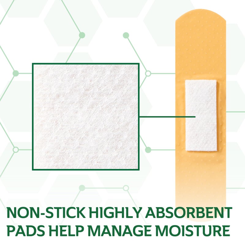 CURAD Assorted Bandages Bulk Variety Pack | 320 Count |5 Styles Including Waterproof, Sheer, Plastic, Heavy Duty & Flex-Fabric | First Aid Kit Essentials | Protects Scrapes, Cuts & Burns - Image 4