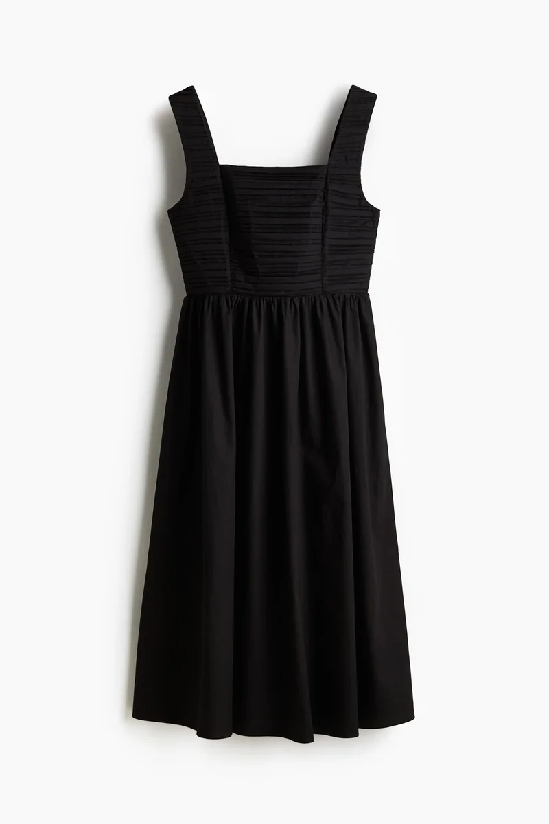 H&M Pintucked flared-skirt dress