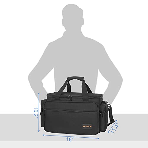 AKOZLIN Cable File Bag with Detachable Dividers DJ Gig Bag Cord Organizer Case for Laptop,DJ Gear,Music Equipment Accessories - Image 5