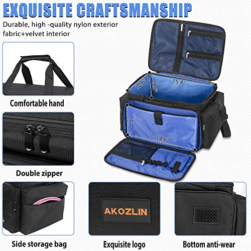 AKOZLIN Cable File Bag with Detachable Dividers DJ Gig Bag Cord Organizer Case for Laptop,DJ Gear,Music Equipment Accessories - Image 3