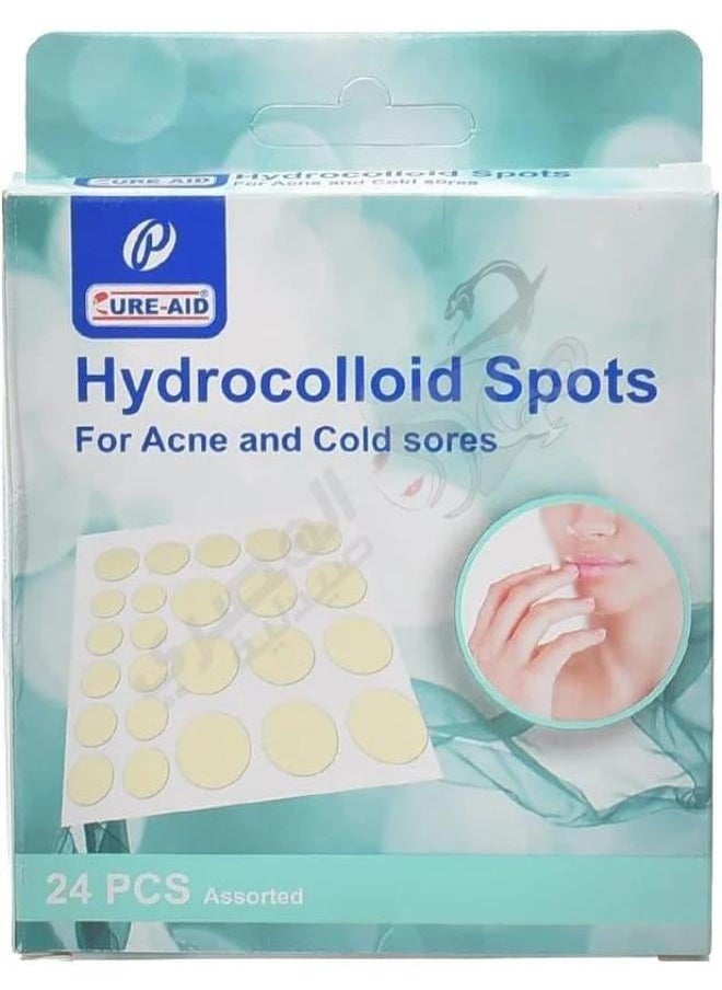 Cure aid HYDROCOLLOID SPOTS 24 PCS 