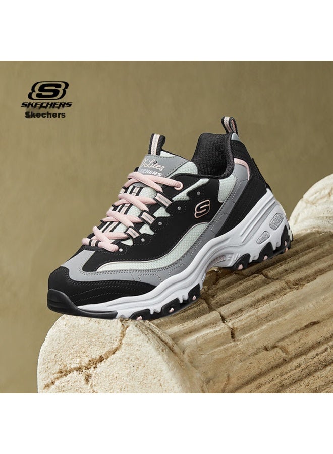 Skechers Colorful Bear Dad Shoes For Women, Platform Casual Sneakers With Thick Soles, Breathable Versatile Sports Shoes Bkgy Black And Gray Size 36 - Image 5