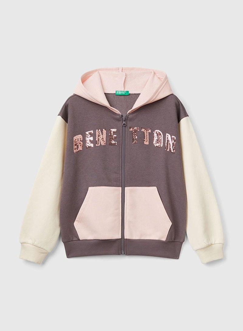 بينيتون بنات من النوع الثقيل مع الرمز البريدي والترتر - Image 1