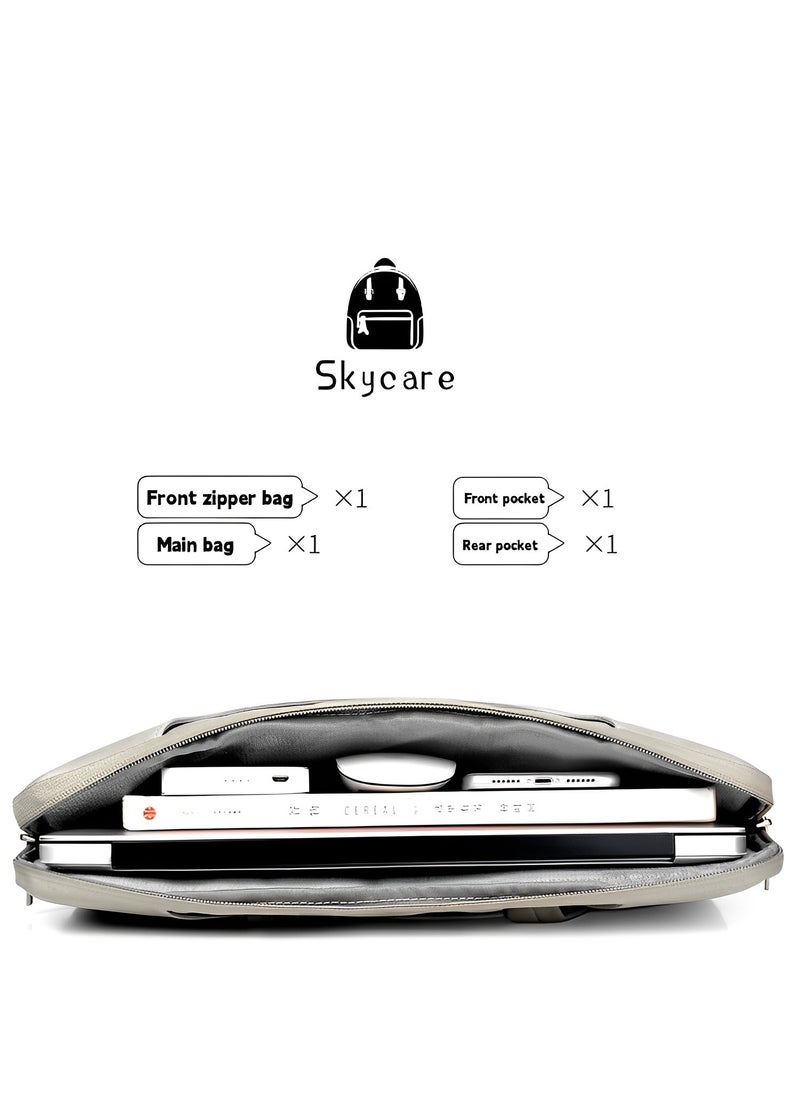 التمريض الجوي حقيبة الكمبيوتر المحمول Skycare بحجم 15.6 بوصة، حافظة كمبيوتر محمول مقاومة للماء، حقيبة ملفات أعمال، حامل كمبيوتر محمول بحجم 13-14-15.6 بوصة للرجال والنساء.  - Image 2