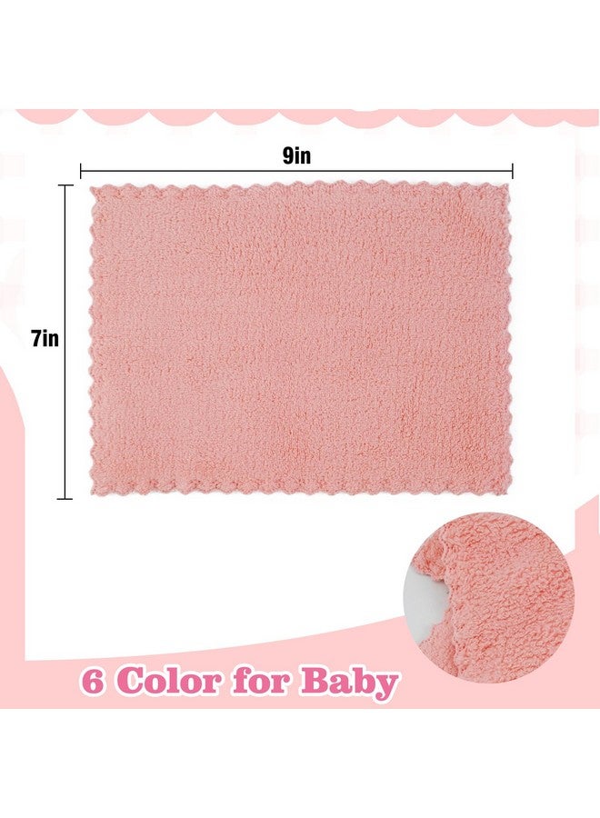 Vnoss Baby Washcloths 24-Pack, Microfiber Coral Fleece Baby Towels, Super Soft and Absorbent Wash Cloths for Newborns, Infants and Toddlers, 7''x9'', Multicolor - Image 4