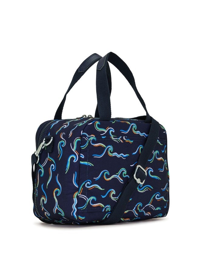 kipling Miyo Fun Ocean Print Large Lunch Bag With Trolley Sleeve  - Image 2