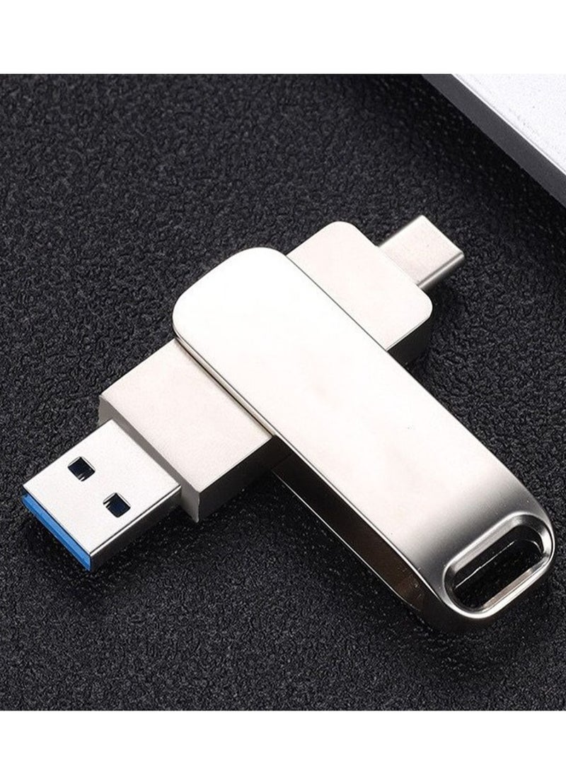 محرك فلاش USB للهاتف المحمول من النوع c 128 جيجا واجهة مزدوجة محرك فلاش USB للكمبيوتر صور توسيع بطاقة الذاكرة ثنائية الغرض تخزين الروبوت - Image 3