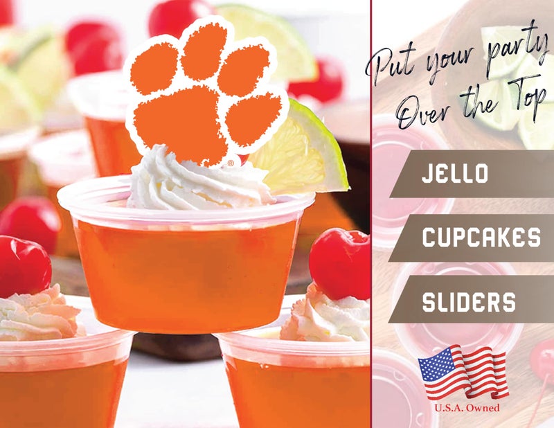 PartyKandy Clemson Party Supplies (42 Pieces) Clemson University Graduation  Football Tailgating and Birthday Party Decorations with Clemson University Banner and Cake Toppers Decorations (Clemson Tigers) - Image 5