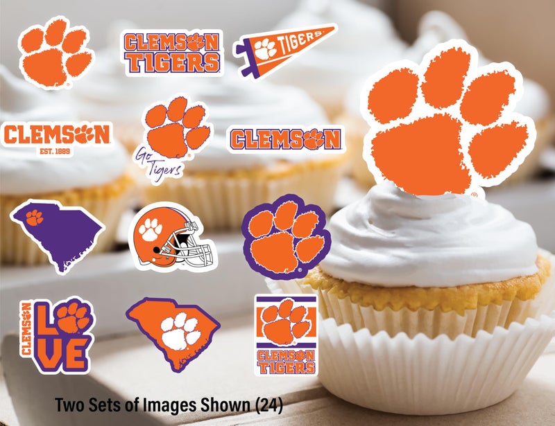 PartyKandy Clemson Party Supplies (42 Pieces) Clemson University Graduation  Football Tailgating and Birthday Party Decorations with Clemson University Banner and Cake Toppers Decorations (Clemson Tigers) - Image 4