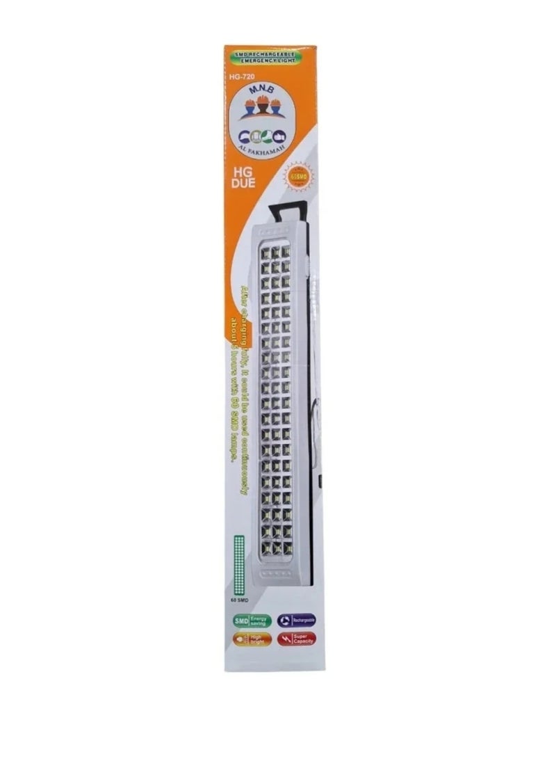 Versatile LED/SMD Emergency Flashlight - Powerful and Durable with Rechargeable Battery and 60 SMD Bulbs - Image 2