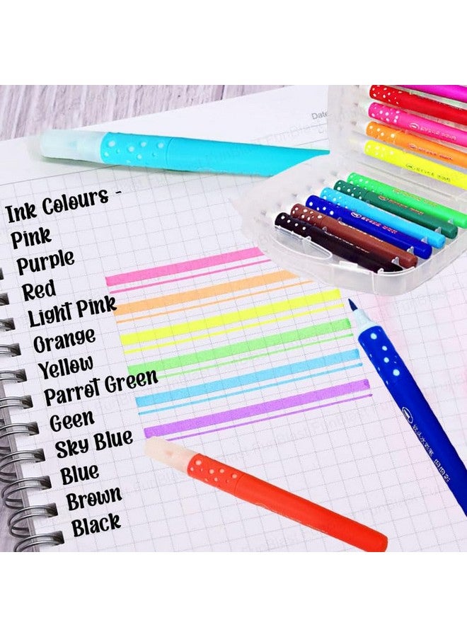 FunBlast Brush Markers - 12 Pcs Coloring Markers Sketch Pens - Coloring Kit Artist Marker Pens, Art Line Colour Pens, Water Based Marker for Calligraphy Drawing Sketching - Image 3