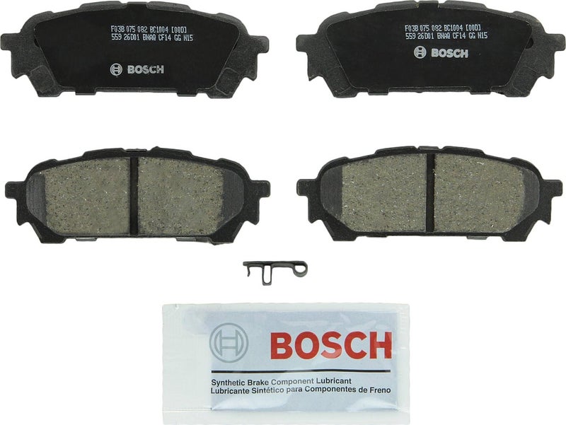 BOSCH BC1004 QuietCast Premium Ceramic Disc Brake Pad Set - Rear for Select Saab 9-2X, Subaru Forester, Impreza - Image 1