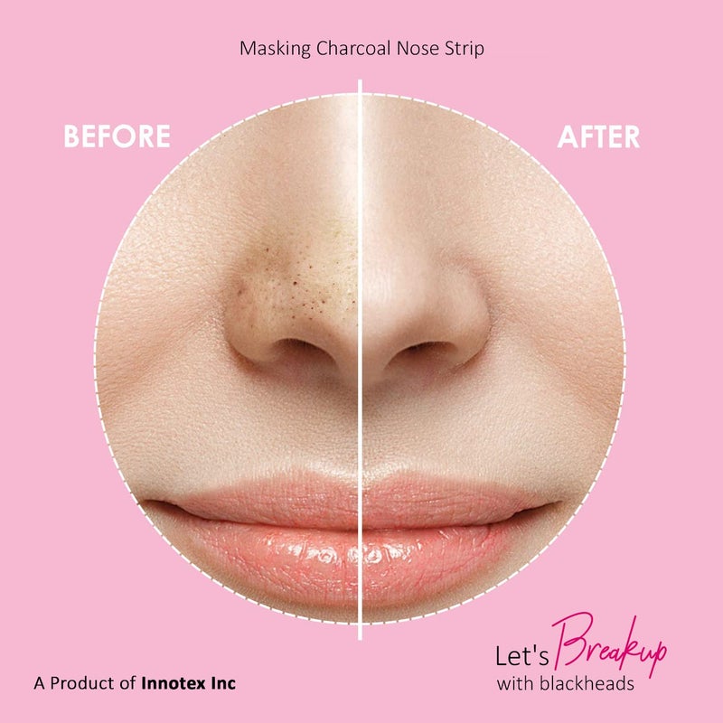 MASKING skin Charcoal Nose Strip for Blackheads Remover for Women Men Pack of 5 25 Strips - Image 4