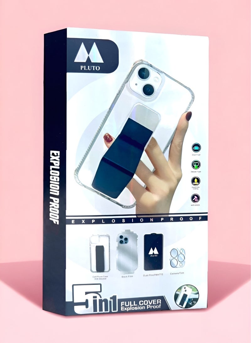 Pluto 5 in 1 Full Protection for iPhone iPhone X, High Quality Phone Case, Dustproof Screen Protector, Back Camera Lens Protection, Back Device Protection - Image 3