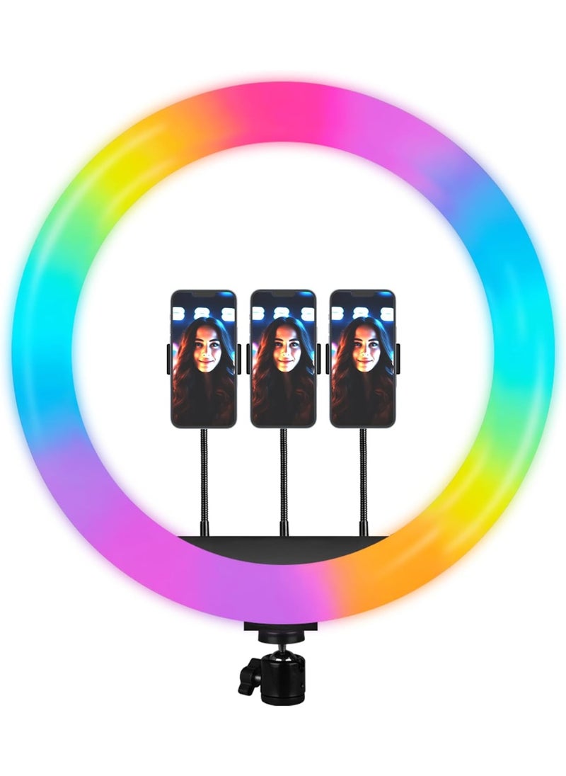 Generic 16-Inch Ring Light with 28+ Color Modes – Adjustable LED Lighting for YouTube, Photography, Video Recording, Live Streaming, and Makeup  - Image 2