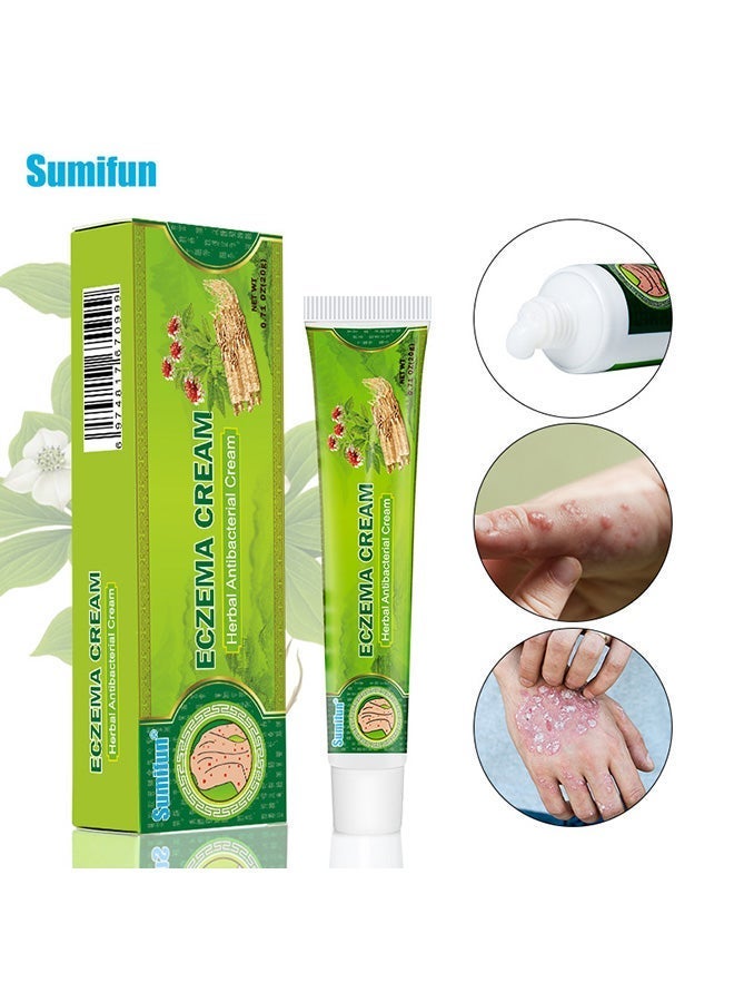 Sumifun Natural Chinese Herbal Eczema Psoriasis Creams Dermatitis and Eczema Pruritus Psoriasis Ointment，Psoriasis Creams - Psoriasis Treatment, Antibacterial Cream,for Body Itching - Image 1