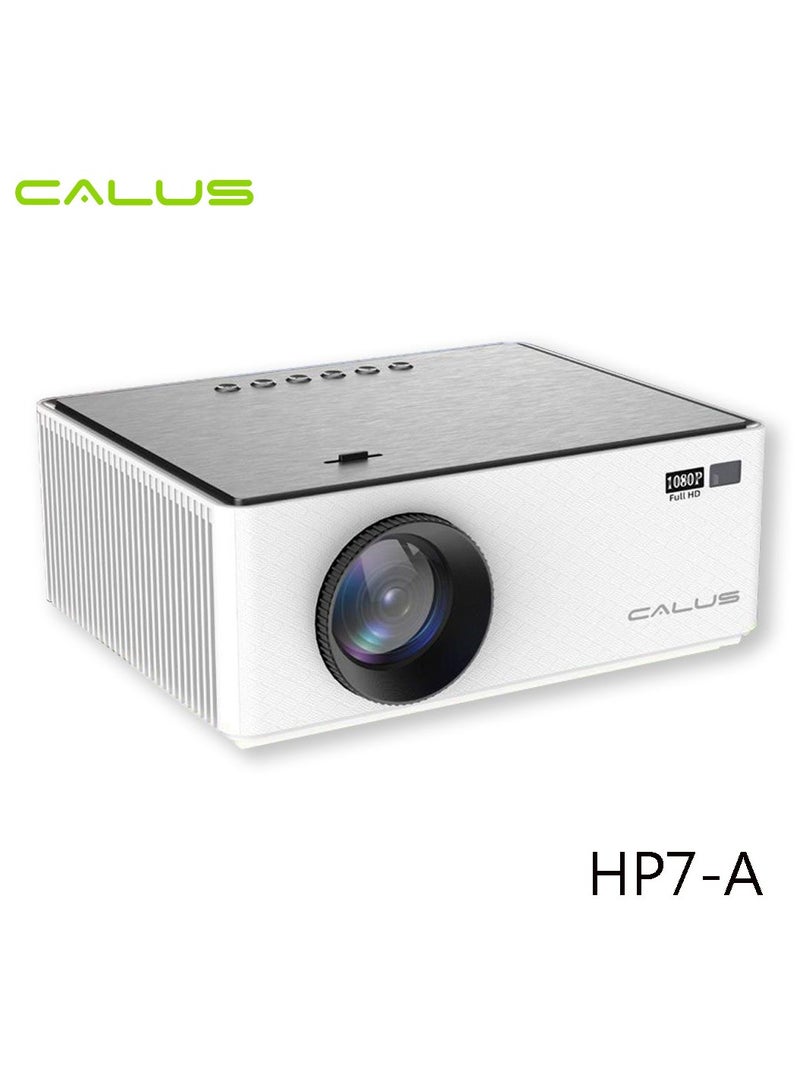 كالوس Calus HP7-A 1080P LED Portable Projector – Ideal for Home & Office Use, High-Resolution Display, Compact Design, Easy Setup, HDMI, USB, and Wireless Connectivity, Perfect for Movies, Presentations, Gaming, and More - Image 1