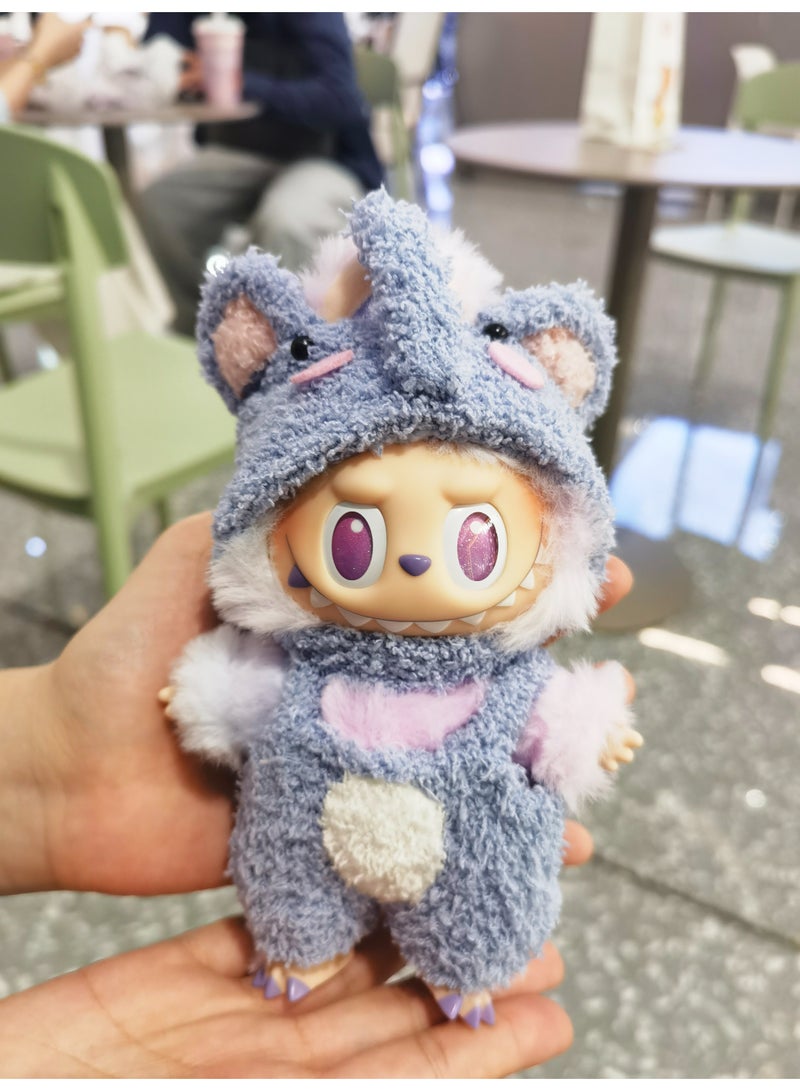 linkship Labubu Doll Clothes, Interchangeable Outfit Set for 17cm Hanging Plush, Stylish & Durable Apparel for 1st/2nd/3rd Gen Collection - Image 2