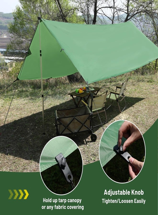 AVOFOREST 10x10 ft Camping Tarp - Waterproof Hammock Rain Fly with 19 Tie-Down Points & 4 Pcs Tarp Clips,3000mm PU Ultralight Backpacking Shelter, Heavy Duty Tent Tarp for SUV, Hiking & Survival - Image 3
