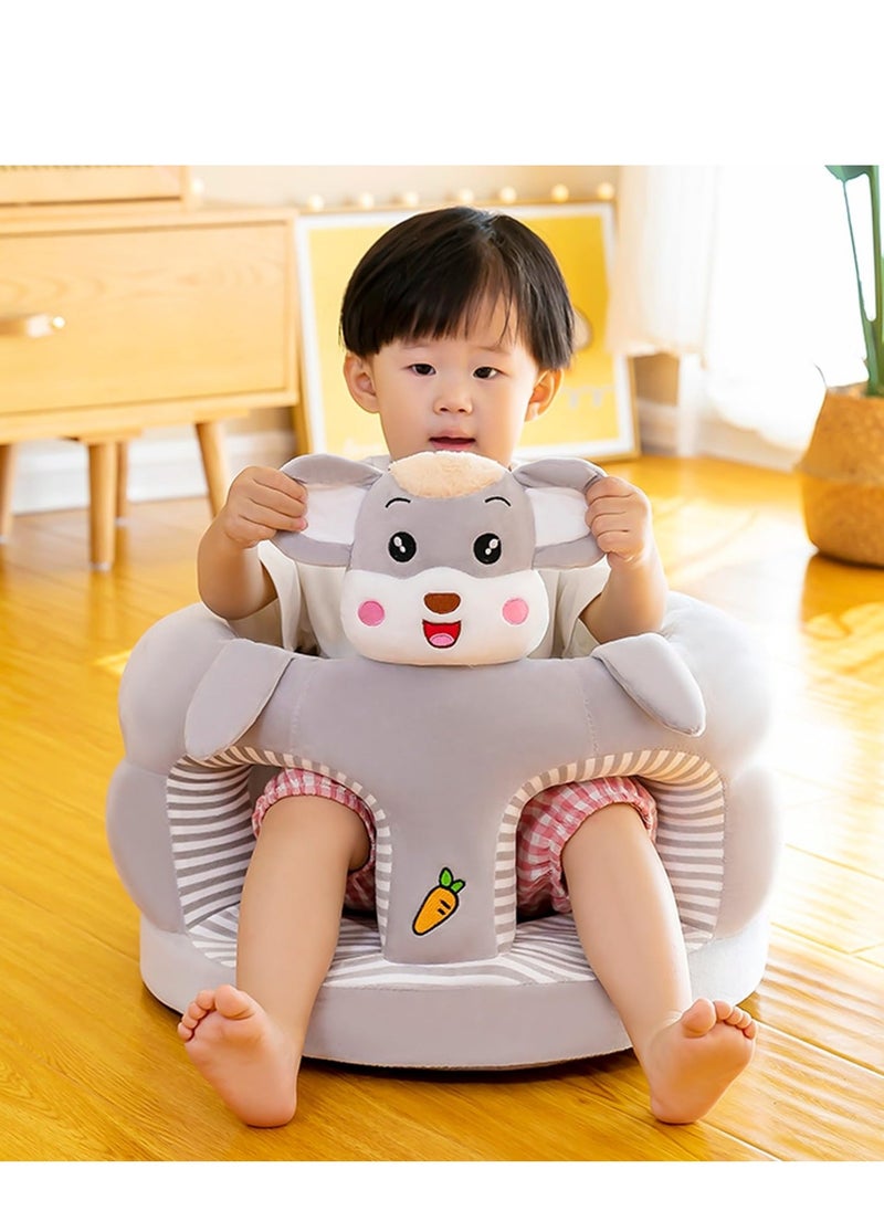 MIXDE Baby Sitting Support Seat Sofa, Infant Learning Chair - Crystal Velvet Fabric, PP Cotton Filling, Perfect Toddler Gift to Learn to Sit  - Image 3