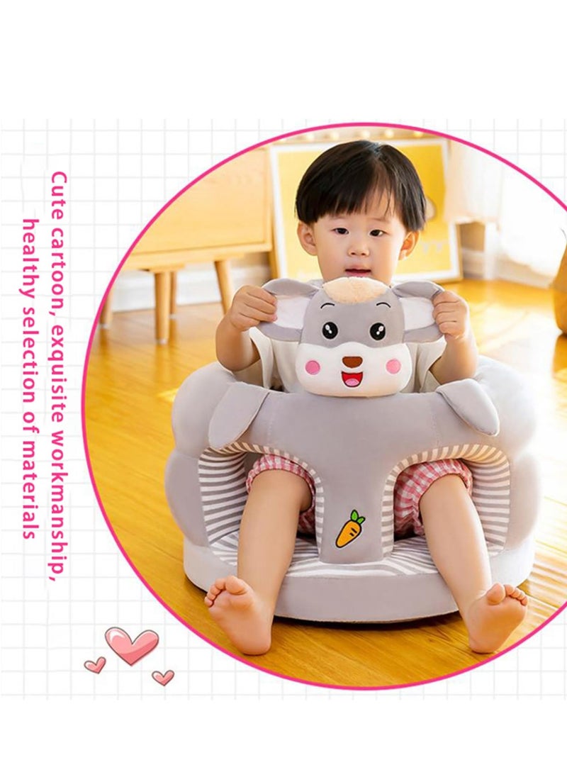 MIXDE Baby Sitting Support Seat Sofa, Infant Learning Chair - Crystal Velvet Fabric, PP Cotton Filling, Perfect Toddler Gift to Learn to Sit  - Image 4