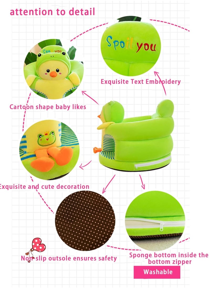 MIXDE Baby Sitting Support Seat Sofa, Infant Learning Chair - Crystal Velvet Fabric, PP Cotton Filling, Perfect Toddler Gift to Learn to Sit  - Image 5